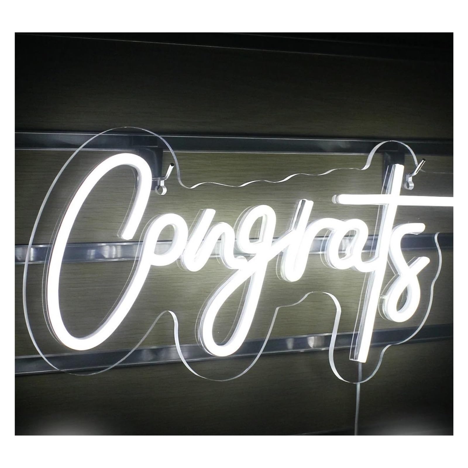 Insegna luminosa al neon Per insegne al per neon congratulazioni LED bar feste cameretta camera da letto arredamento bella per stanza