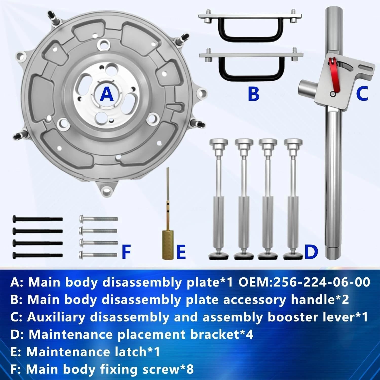 Hybrid Starter Generator Motor Bracket Compatible with Mercedes-Benz M256 M254 Engine Inline 6-Cylinder Starter Motor Rotor Removal Tool OEM 2562240600