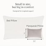 Urban Infant Pipsqueak Small Pillow - Mini 11x7 - Tiny Pillow for Travel, Dogs, Kids and Chairs - Gray