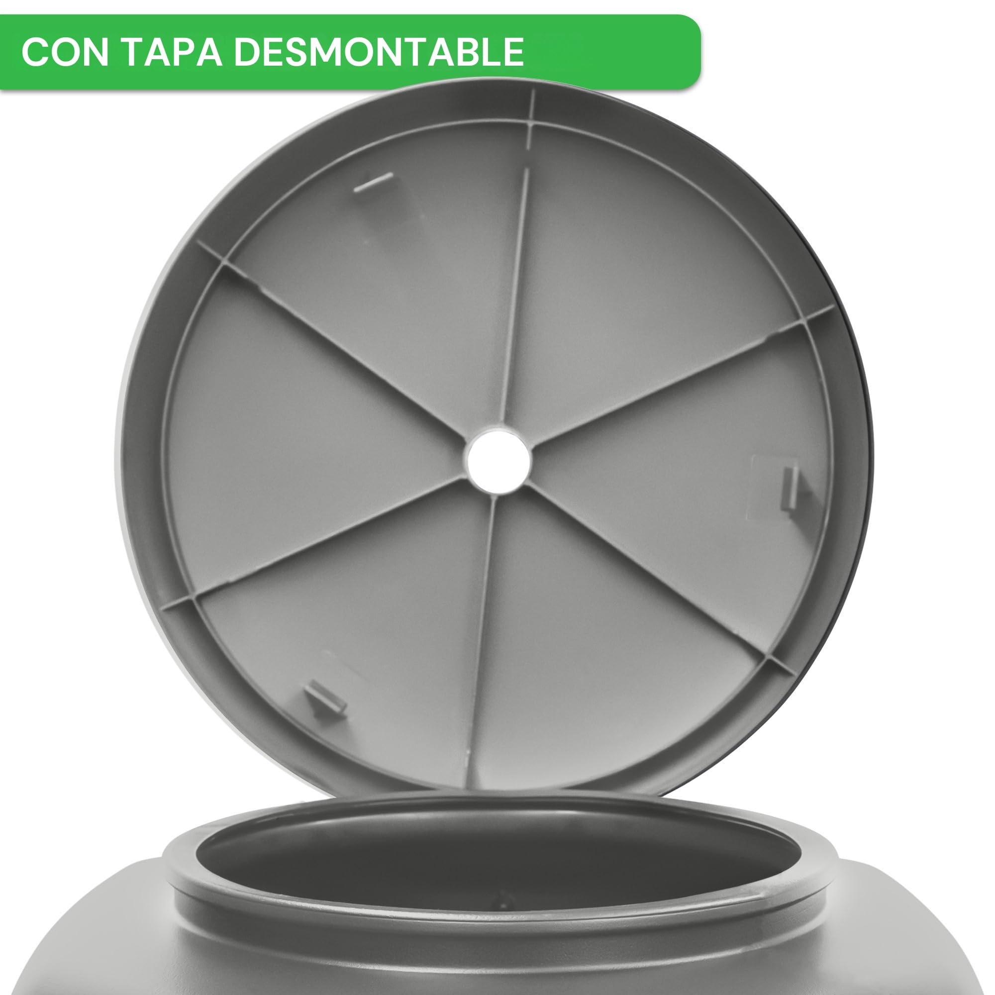 YourCasa Barril de lluvia [Torre] 120 L con pie, tapa y grifo, barril de lluvia de plástico, resistente a las heladas, depósito de agua de lluvia, depósito de agua de lluvia, para jardín, colector de