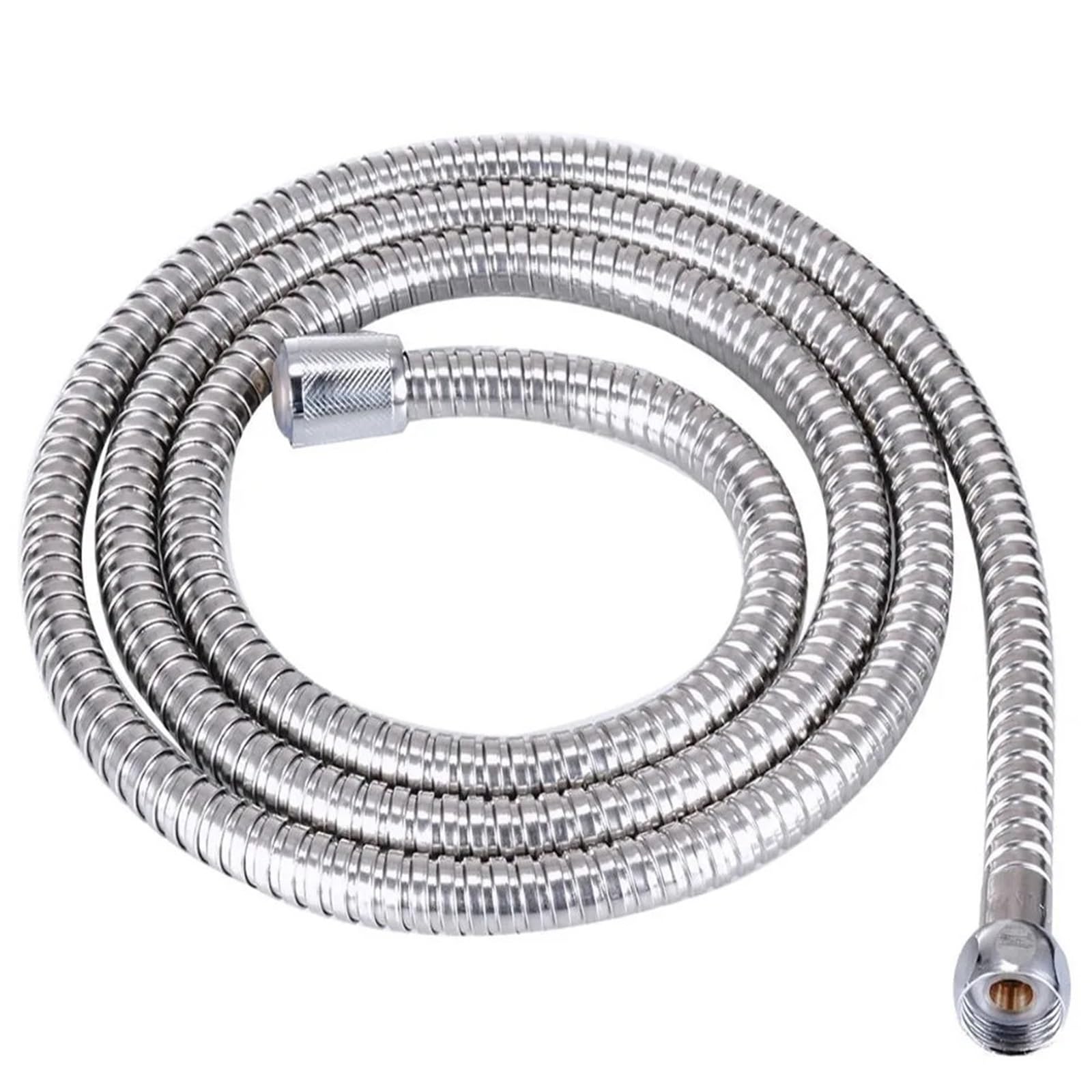 Shower Hose PVC Handheld Shower Head Hose Universal Flexible Anti Winding Explosion-Proof Water Tube Bathroom Faucet Extension Pipe(Stainless Steel-2m)