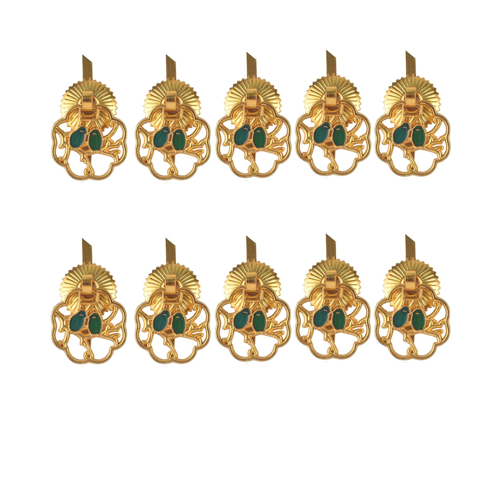 Fexxkg Birds Of A Feather G 10Pcs Multipurpose Tin Box Decorative Handle Box Decorated Drawer Door Rings Pulls Jewelry Case Drawer Knobs Hardware Furniture Hardware Handles