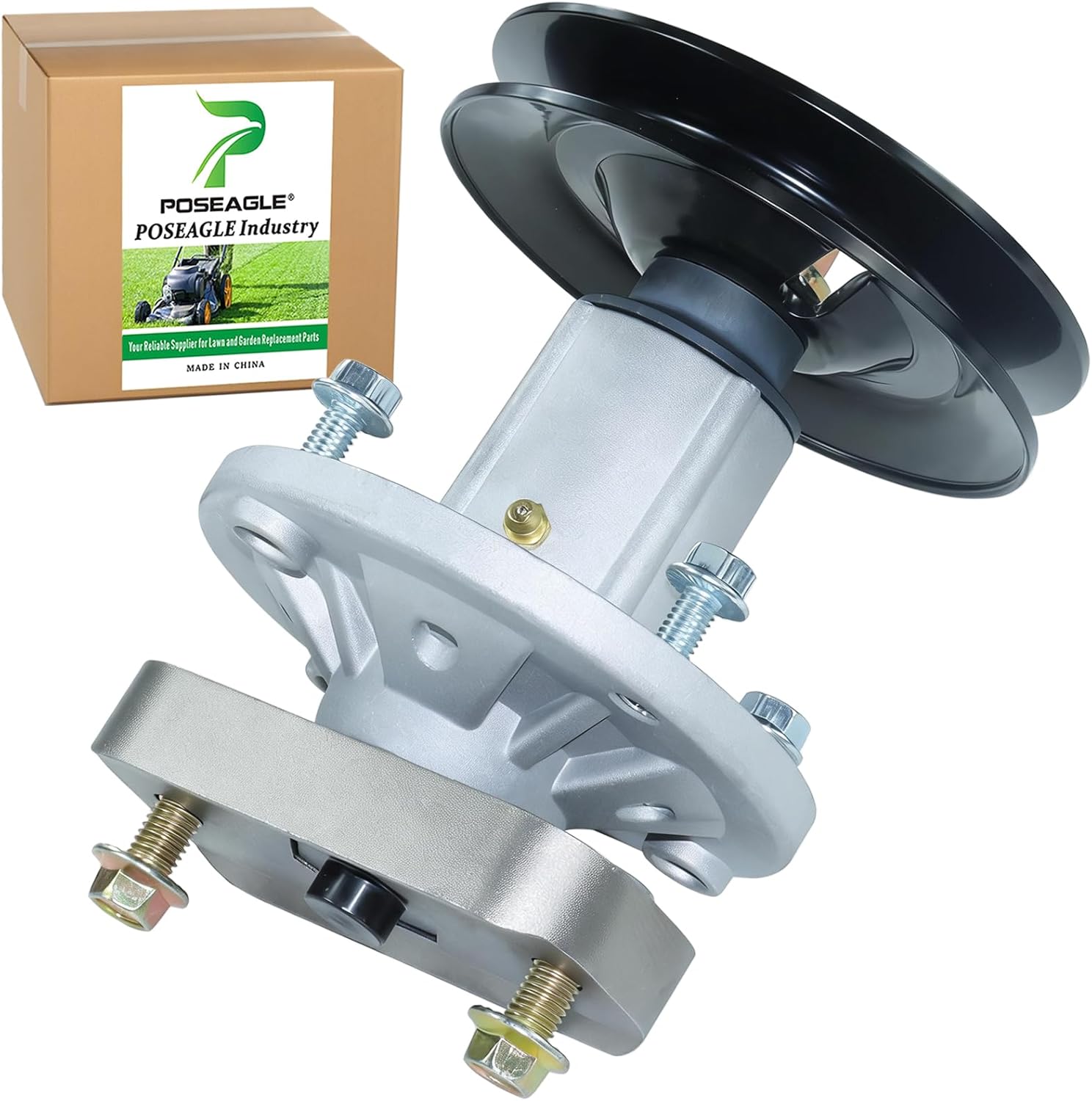 GY20785 Spindle Assembly with M155979 Spindle Pulley Replaces John Deere GY20785 Spindle GY20050 GX20335 for John Deere 48 inch L120 L130 L2048 L2548 Lawn Tractors