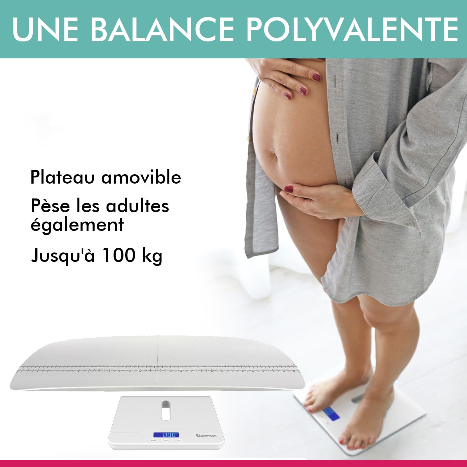 Adamson A50 Balance Numérique pour Animaux 100 kg