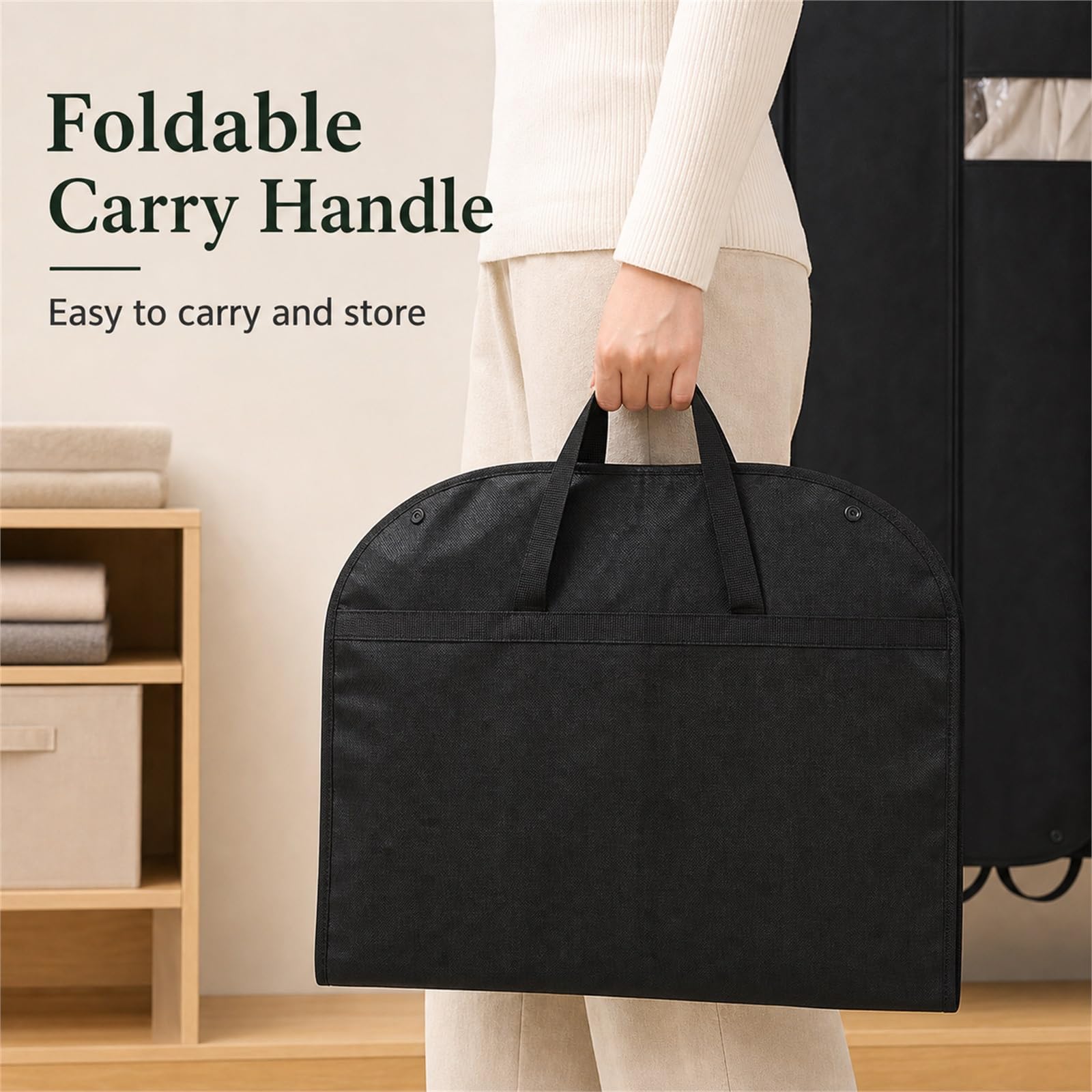 Sacos Guardarropa,Impermeable Fundas Ropa,para Colgar Prueba Polvo Bolsas Ropa,Ligero.Resistente a la Humedad,para Trajes,Vestidos,Abrigos,Chaquetas,Camisas,suéteres y gabardinas