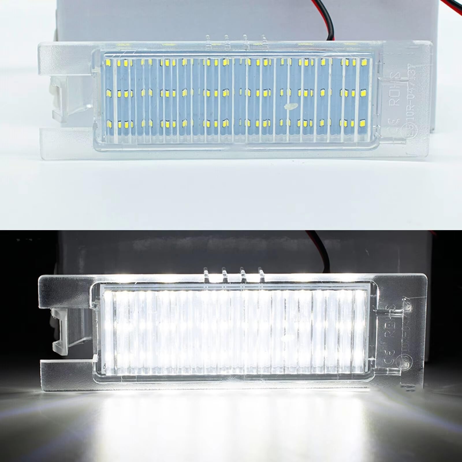 Luz de matrícula trasera para Vauxhall, Opel, Astra HJ, Corsa CD, Insignia, Meriva (2 unidades)