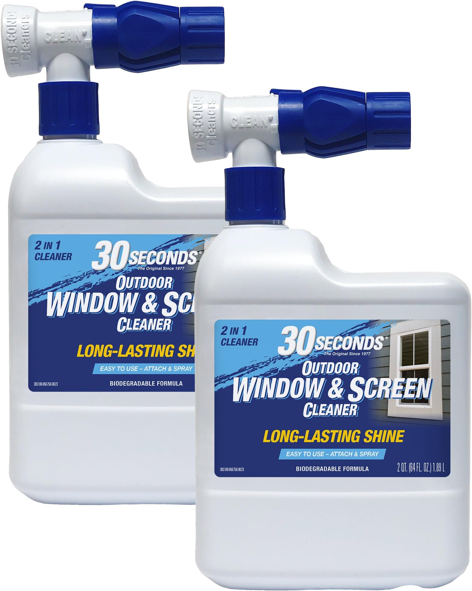 30 SECONDS 2 in 1 Outdoor Glass Window & Screen Cleaner