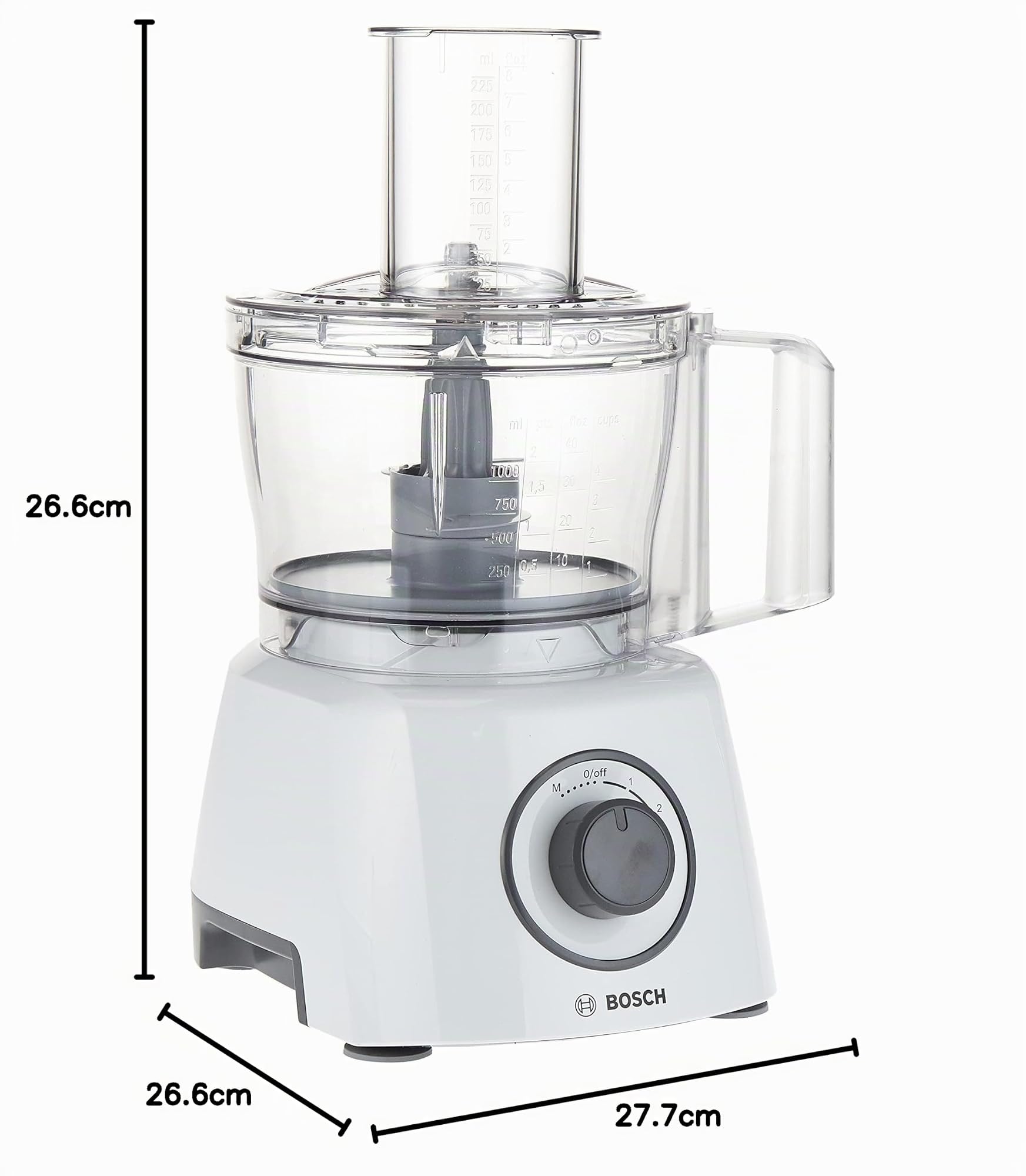 Bosch – Robot de cuisine compact MultiTalent 3, 700 W, blanc - MCM3100WGB