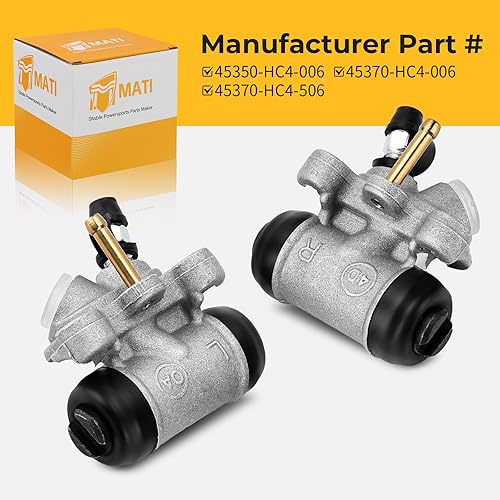 Miniatura 5 de M MATI Cilindros de rueda de freno delantero para Honda FourTrax 300 2x4 TRX300 1988 1989 1990 1991 1992 45350-HC4-006 45370-HC4-006 45370-HC4-506