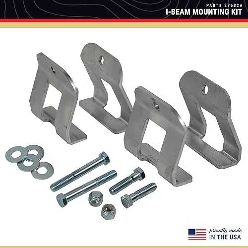 Miniatura 5 de Kit de montaje de viga en L - Soportes, pernos, tuercas y arandelas para accesorios de remolque de barco