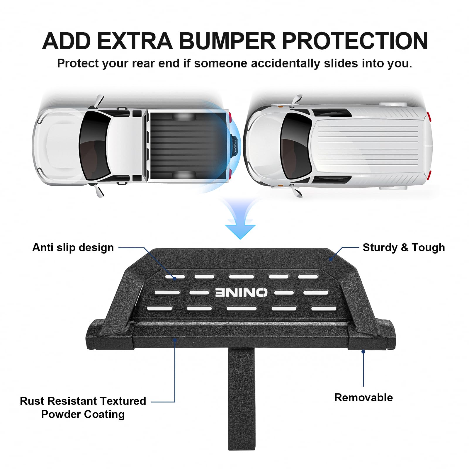 Snapklik.com : ONINE Combo Hitch Step For 2 Inch Receivers, Heavy Duty ...