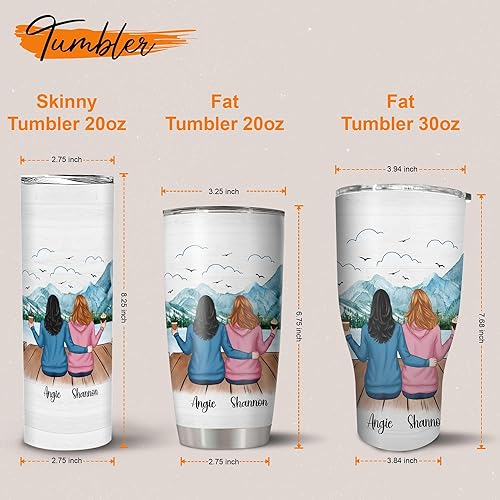 Miniatura 4 de Regalos personalizados de cumpleaños para hermanas de parte de la hermana, regalos para hermanas, regalos de amistad para mujeres, amigas, taza para