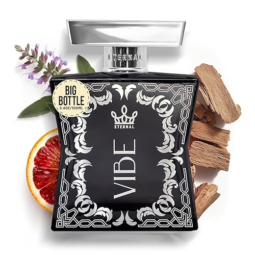 Eternal Vibe EDP Inspired by Legend Red, 3.4 oz (3.4 fl oz) de larga duración, vegano, ingredientes limpios, aerosol de colonia, 2000 aerosoles por