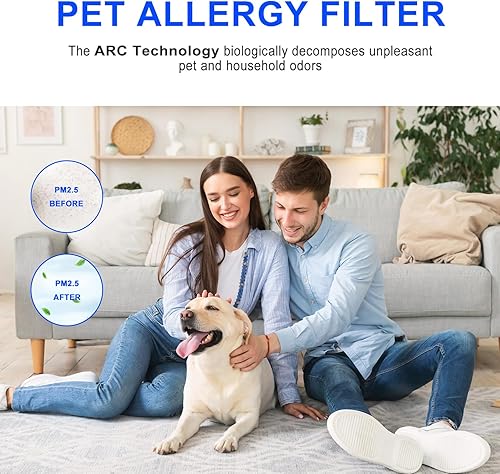 Miniatura 5 de Slirceods Kit de filtro de repuesto compatible con Rowenta Intense Pure 4010 PU4015 PU4020 PU4025 purificador de aire, número de pieza XD6074U0