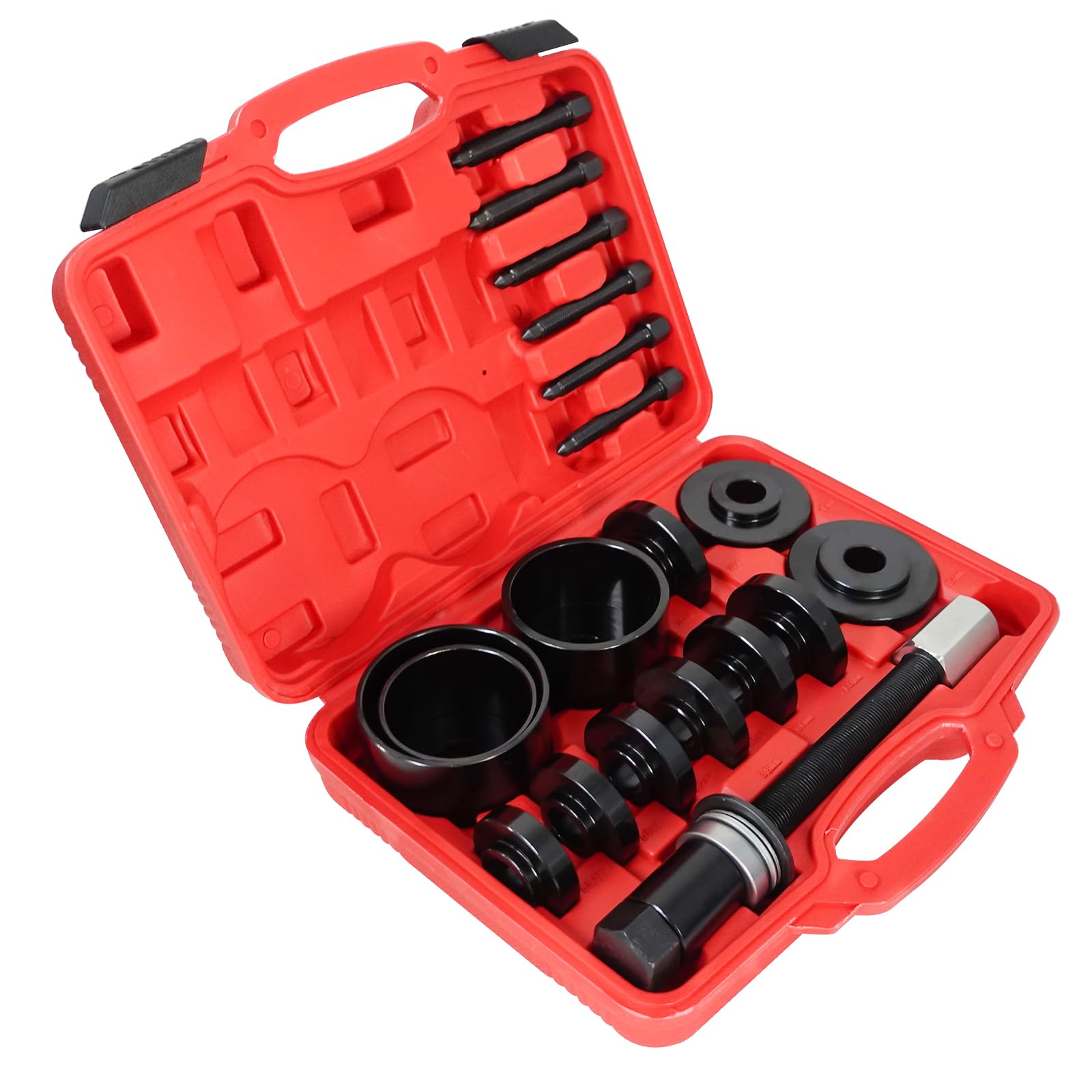 FreeTec Buje de Rueda de 19 Piezas de Rueda de Juego de Herramientas de Rueda Herramientas Extractor para Volkswagen para Audi para Opel Fiat para BMW para Ford