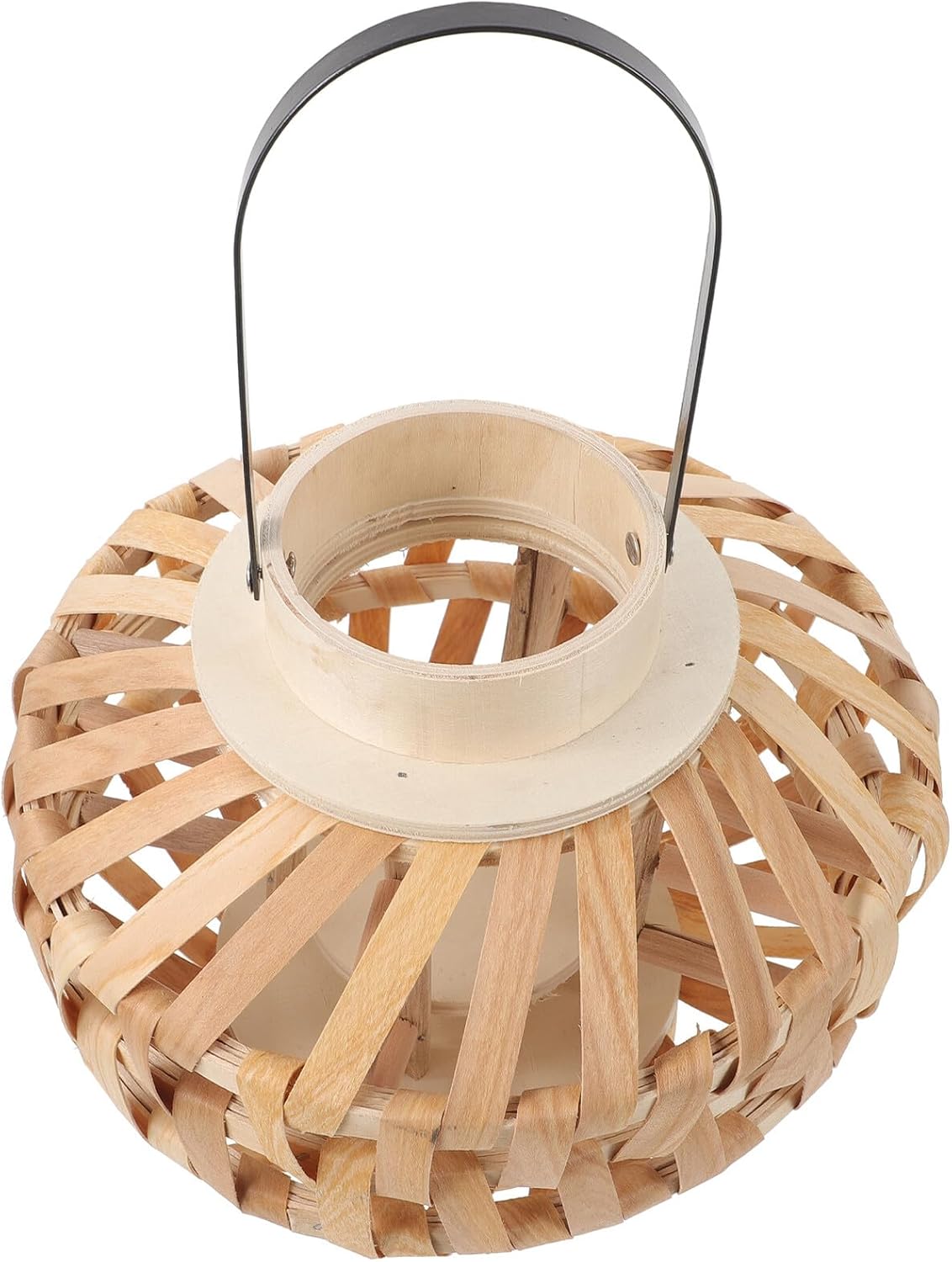 Woven Small Decorative Candle Lantern Vintage Rustic Candle Holder for Tealight Home Decor for Dining Table and Hotel Bedroom