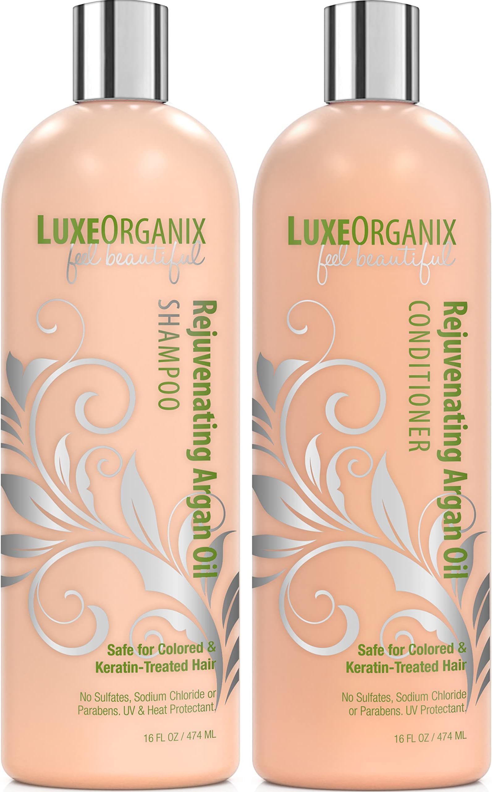 Sulfate Free Argan Oil Shampoo & Conditioner (16oz Set)