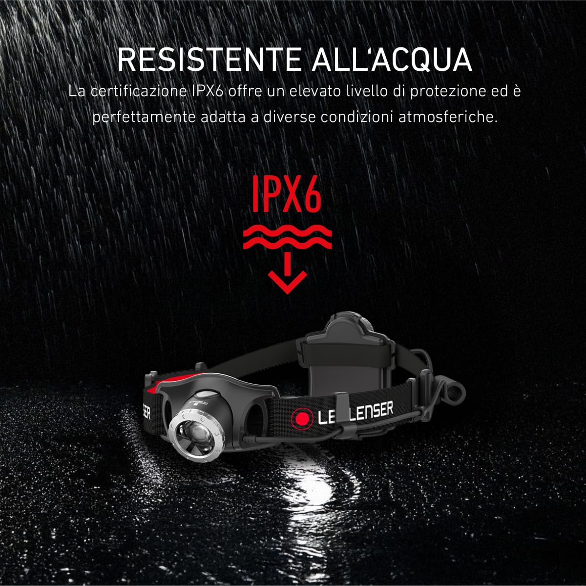 Ledlenser H7R.2 Torcia Frontale LED, con Batteria al Litio Ricaricabile, Utilizzabile Anche con 4 Pile AAA, 300 Lumen, dimmerabile, Portata Luminosa di 160m, Cavo di Ricarica USB, orientabile