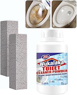 Pumice Stone for Toilet Cleaning Bowl Stick, Toilet Bowl Cleaners Brush, Powerfully Cleans Hard Water Rings, Calcium Buildup and Stains, Suitable for Cleaning Toilets, Bathroom