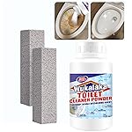 WUKALAKA Pumice Stone for Toilet Cleaning Bowl Stick, Toilet Bowl Cleaners Brush, Powerfully Cleans Hard Water Rings, Calcium Buildup and Stains, Suitable for Cleaning Toilets, Bathroom
