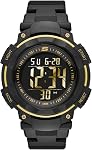 Skechers Men's Ruhland Digital Chronograph Watch, Color: Black/Blue (Model: SR1117)