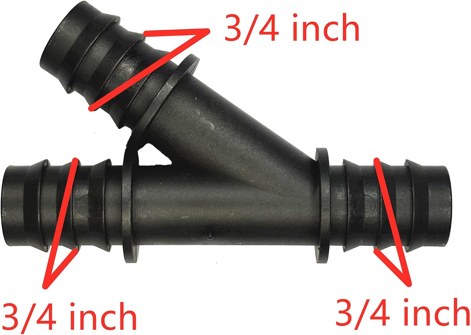 3/4" x 3/4" x 3/4" Straight Joint Fitting,Radiator Coolant Hose 3 Way Connector,Heater Lap Y-Joint,Water Pipe Splitter Kit for Chevrolet,Ford,Ram,GMC,Jeep,Cadillac,Buick,Dodge,Audi,Benz,BMW,VW,19mm