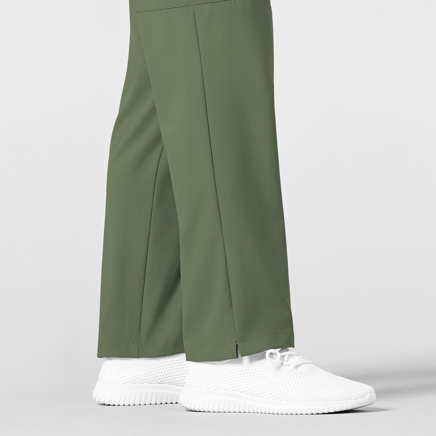 Wink W123 Men's Flat Front Cargo Scrub Pant, Olive, S