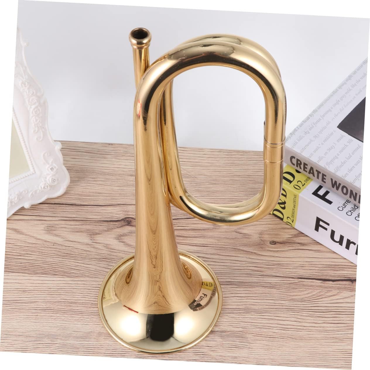 Mikinona Bugle Instrument Bugle Old Style Rally Brass Trumpet Props Trumpet Stride Student Made of Special Brass