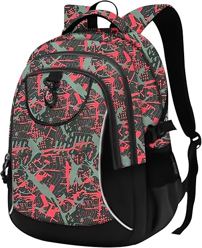Miniatura 19 de Mochila escolar estilo Rickyh, mochila de viaje estilo Rickyh para hombres y mujeres, mochila ligera con compartimento para portátil, Tamaño único,