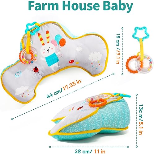 Miniatura 6 de Montessori - Juguete sensorial para gatear para recién nacidos, almohada con diseño ergonómico para un desarrollo más fácil de la crianza