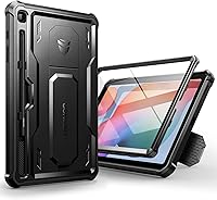 Vista 9 de Dexnor Funda para Samsung Galaxy Tab S6 Lite de 10.4 pulgadas 2024/2022/2020, [protector de pantalla y soporte integrados] con soporte