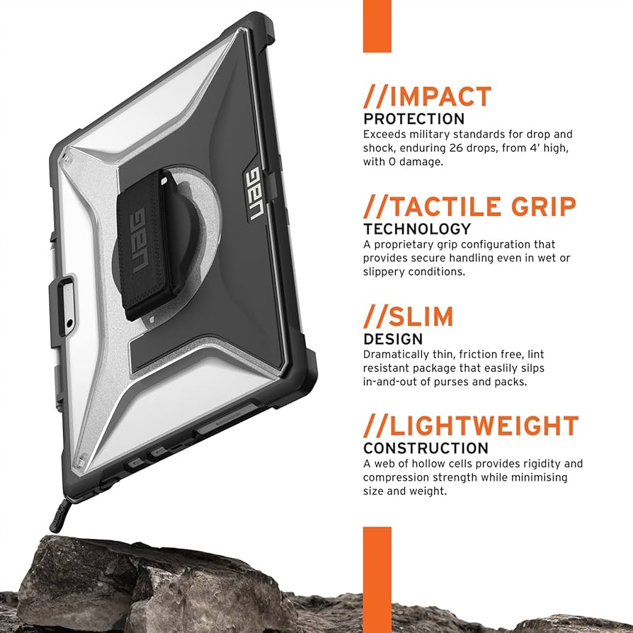 濃いピンク系統 URBAN ARMOR GEAR Surface Pro 8用耐衝撃ケース PLASMA