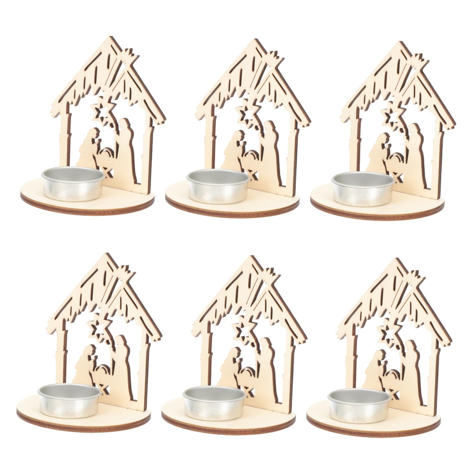 Garneck Tall Vintage Candlestick Holders Set Large Wooden Candleholder Home Decor Perfect for Christmas Home Decor