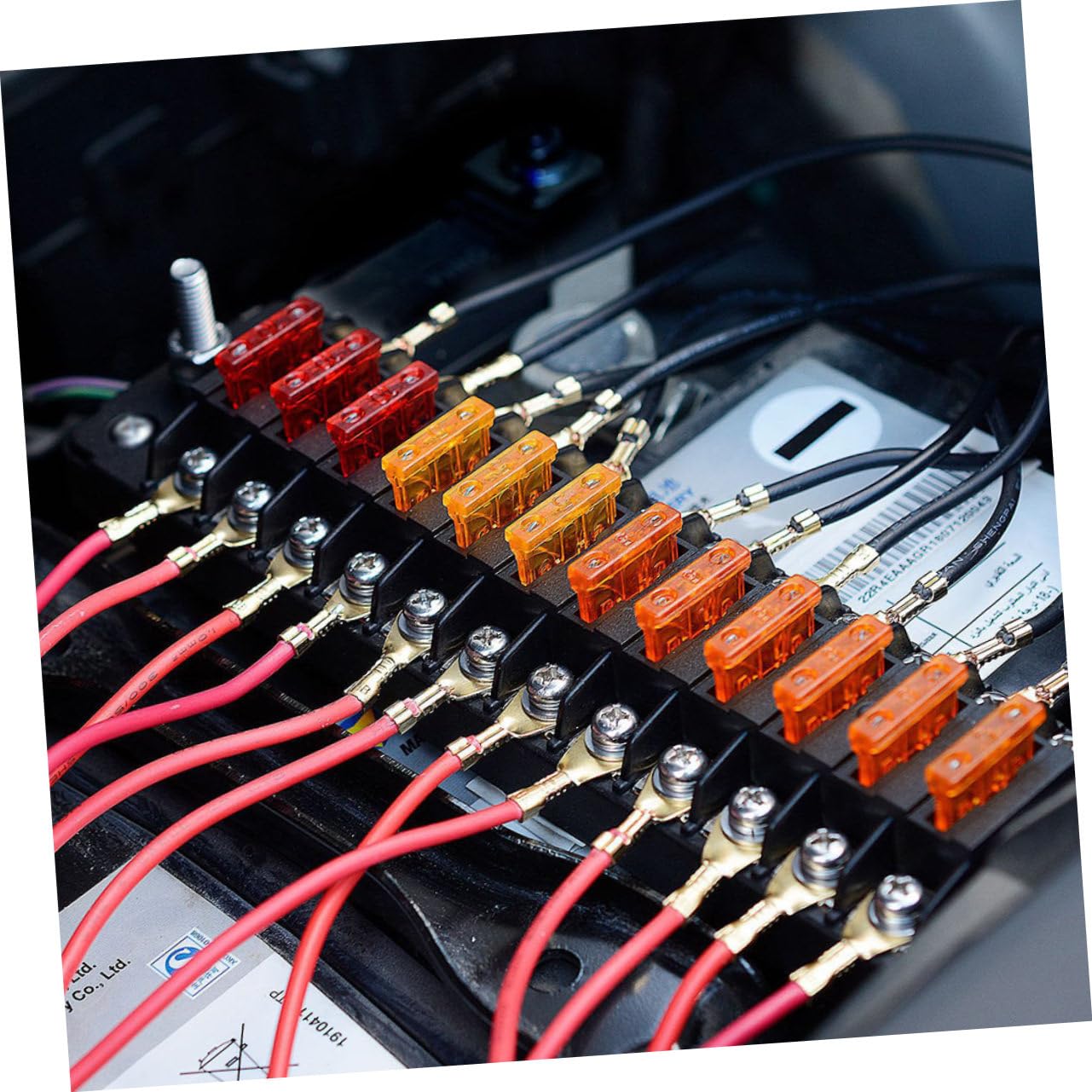 Cabilock 1pezzi Portafusibili Vie con Coperchio di Protezione per Auto Scatola dei Fusibili per Installazione Pannello con Indicatori Luminosi Integrati per Uso Pratico e Durevole