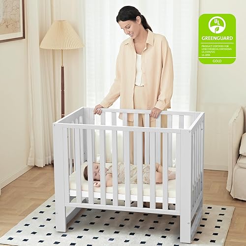 Miniatura 2 de MAMAZING EvoNest - Cuna para bebé, cuna convertible 11 en 1 con ruedas, cama de cultivo de madera 100% de Nueva Zelanda, altura de colchón ajustable