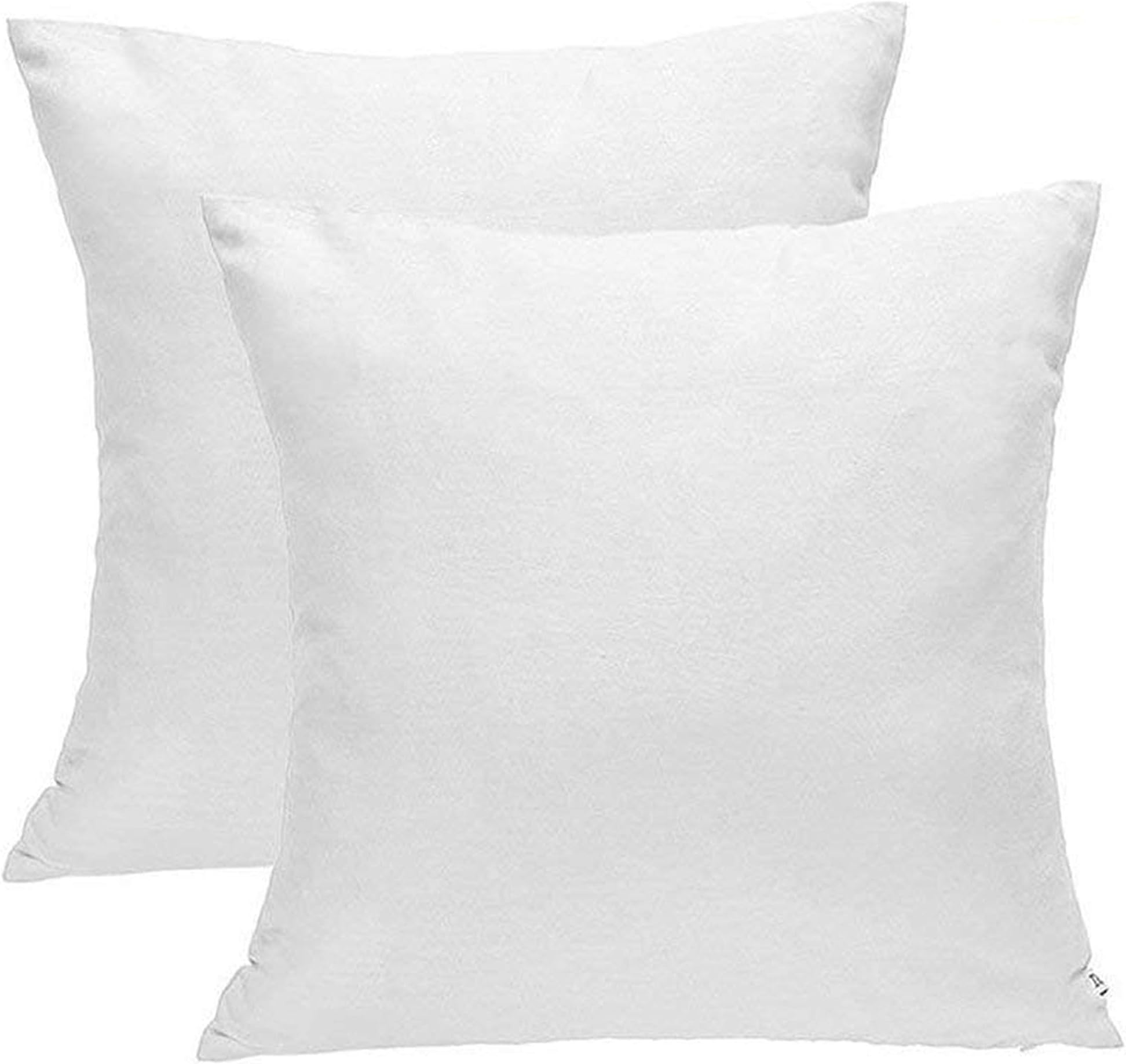 DOZZZ Premium Throw Pillow Insert Square Form Cushion Polyester 18" L X 18" W Set of 2 Clearance
