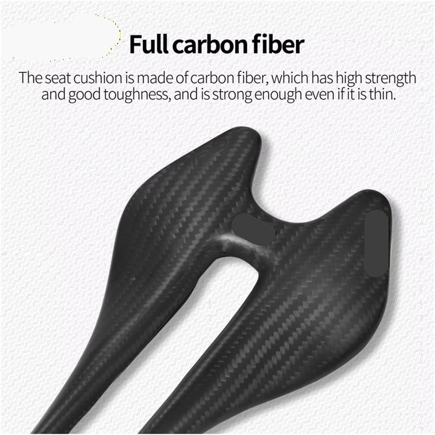 Carbon Fiber Road Saddle Ultralight 54g Ergonomically Designed Full Carbon Double-Track Hollow Breathable Bike Seat Cushion