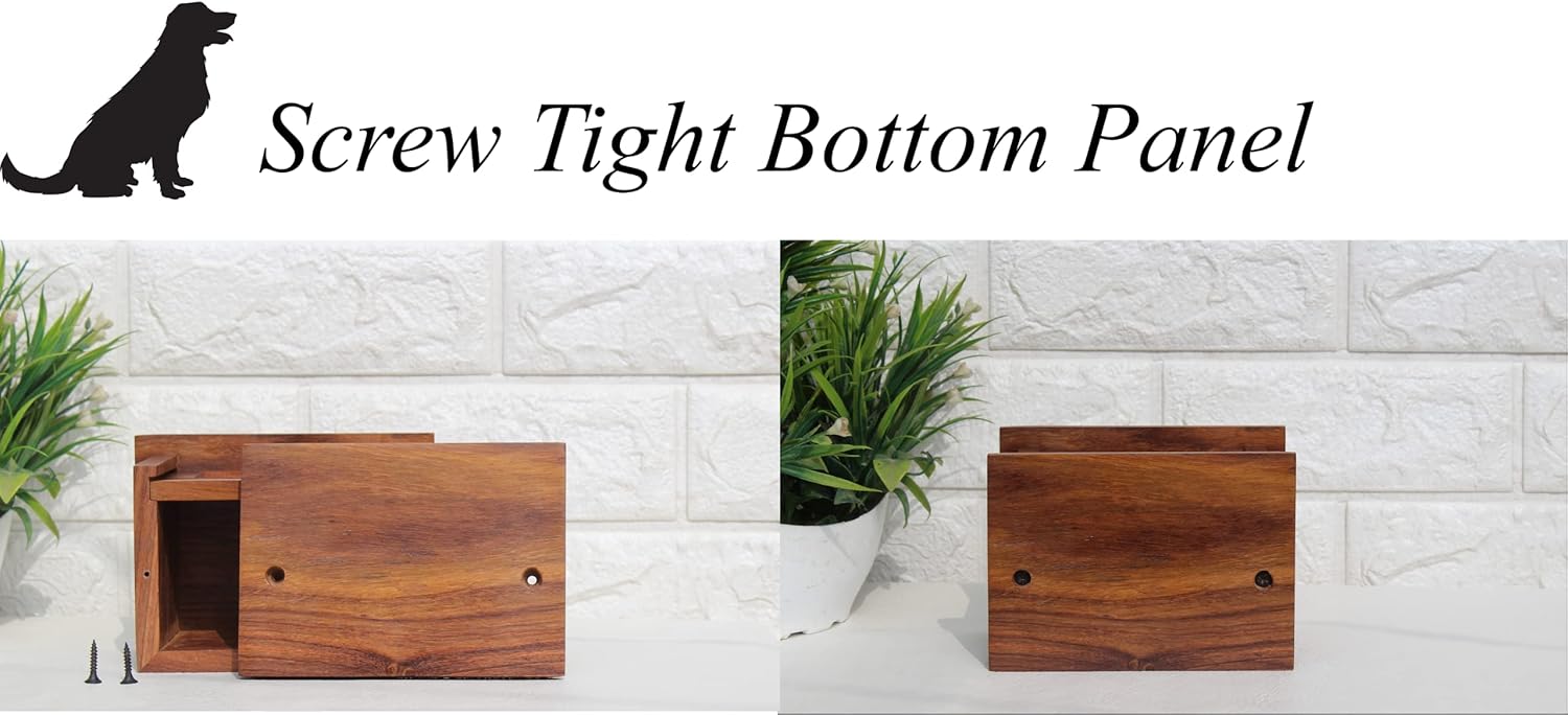 Pet urns for Dogs, Dog urns for Ashes, Wood Pet urn for Cats, Wooden urn for Pet Ashes, Keepsake for Animals, Pet Memorial (Small)