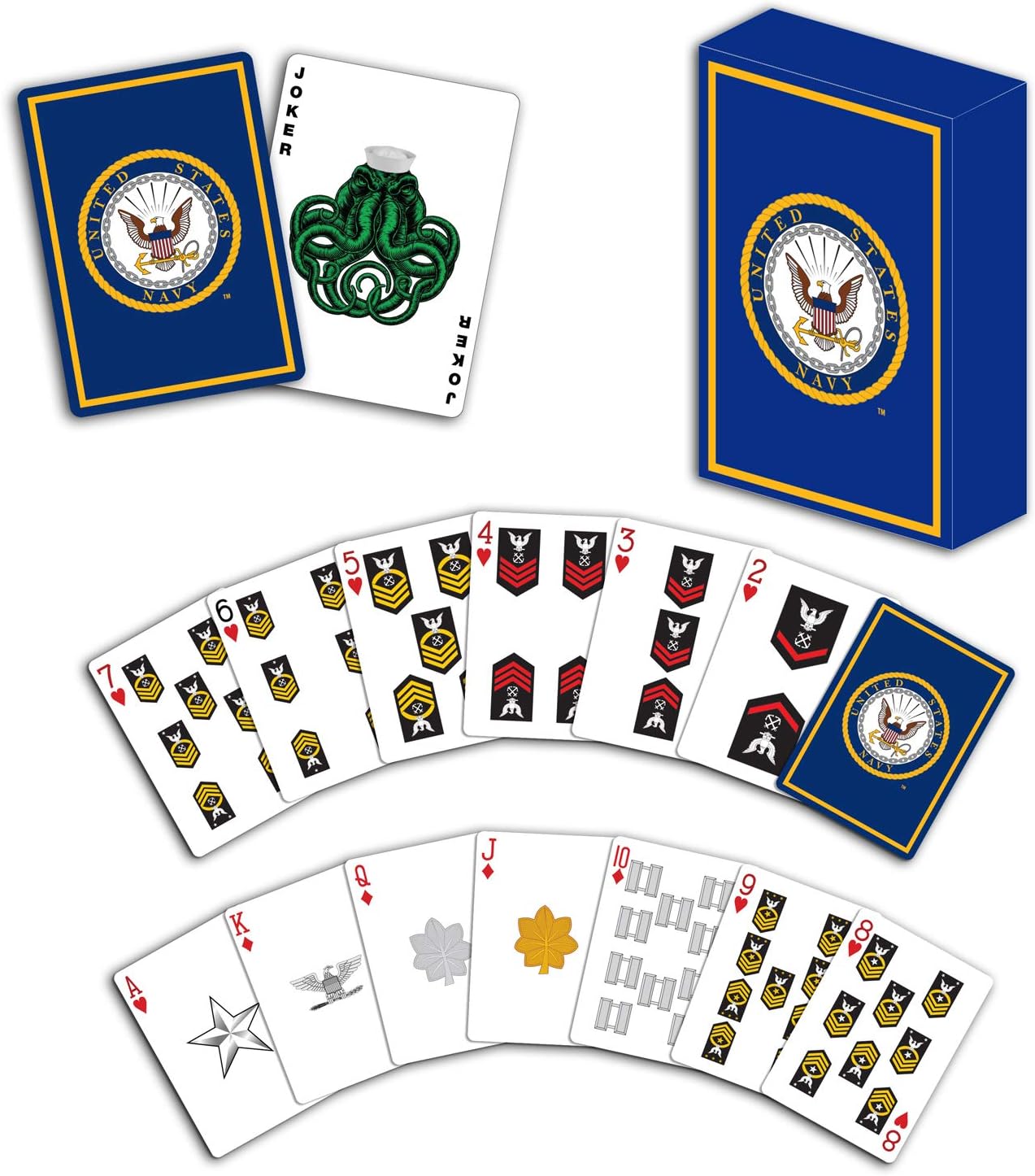 Navy Playing Cards