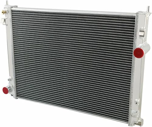 Miniatura 4 de Radiador de aluminio para Chrysler 300 2009-2018, Dodge Challenger Charger 2.7 3.5 3.6 5.7 6.1 6.4 V6 V8, 3 filas de radiadores de aluminio 2010