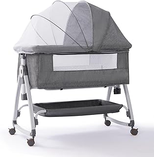 SKY-TOUCH Baby Bedside Crib Adjustable