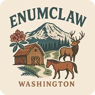 Enumclaw Washington Souvenir Vinyl Sticker – Destination Travel Keepsake Collectible 3-Inches Wide