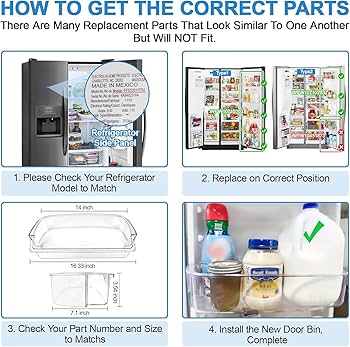 UPGRADED WPW10710203 Refrigerator Door Bin Compatible With