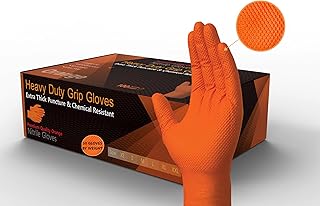 Heavy Duty Super Strong Orange Grip Nitrile G...,