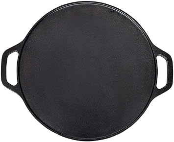 Jet Roy Cast Iron ? ??? Dosa Tawa| Cookware Flat Pre Seasoned | Ideal for Cooking Dosa Chapati Pizza Roti Thava(Thava Kallu Kitchen Accessories)