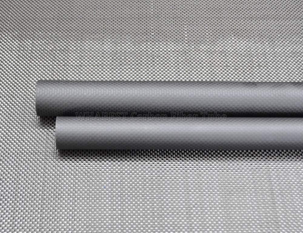 2pcs Carbon Fiber Tube 3K OD 10mm x ID 8mm X 1000mm Matte Plain 100% Full Carbon. Quadcopter Hexacopter. RC Plane DIY (2pcs 10x8x1000mm Matte)