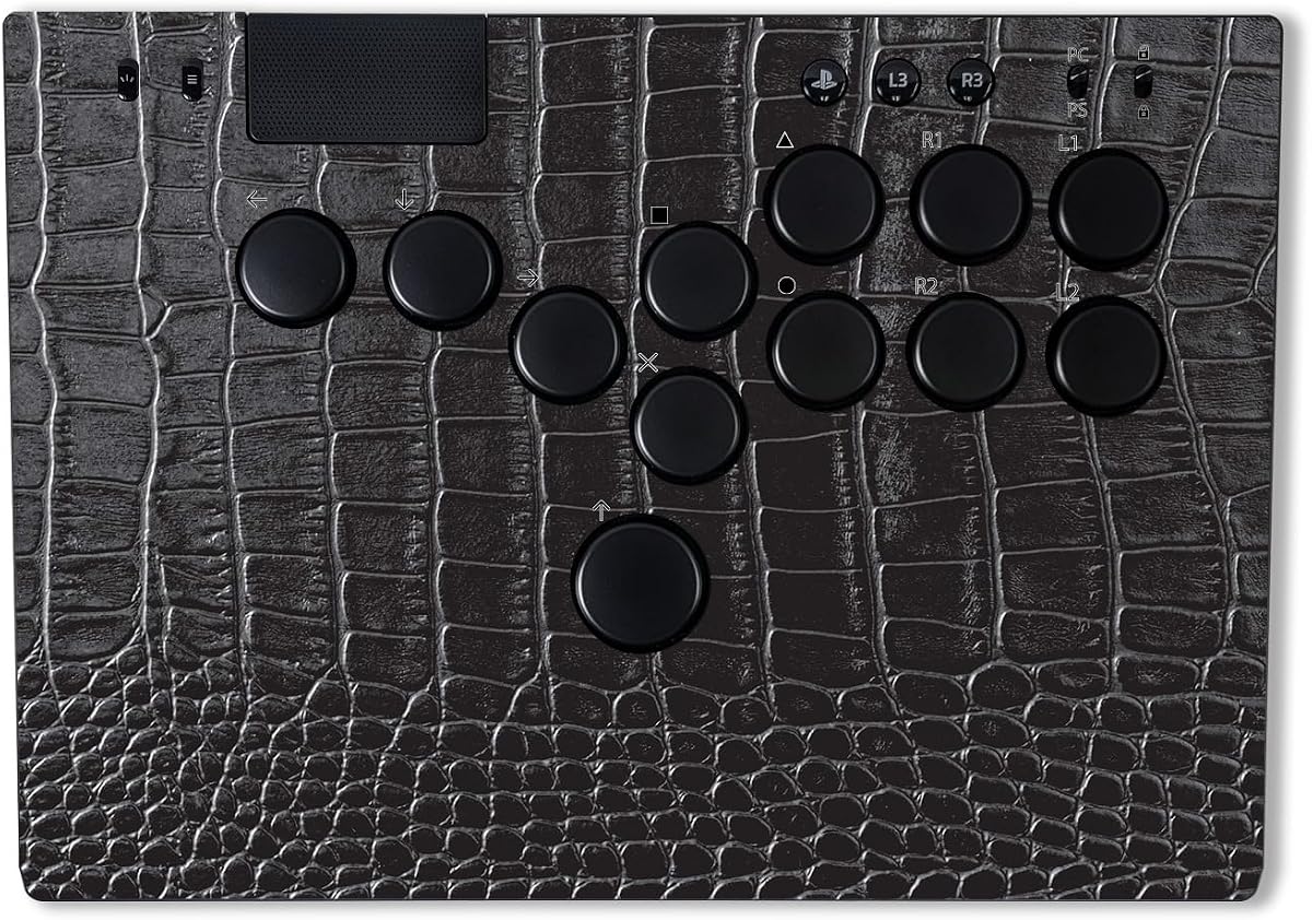 MightySkins Skin Compatible with Razer Kitsune - Black Gator Skin | Protective, Durable, and Unique Vinyl Decal wrap Cover | Easy to Apply & Change Styles | Made in The USA