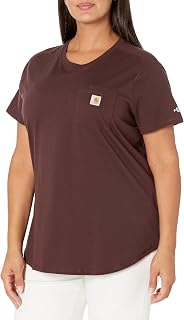 Womens Force Relaxed Fit Midweight Pocket T-Shirt