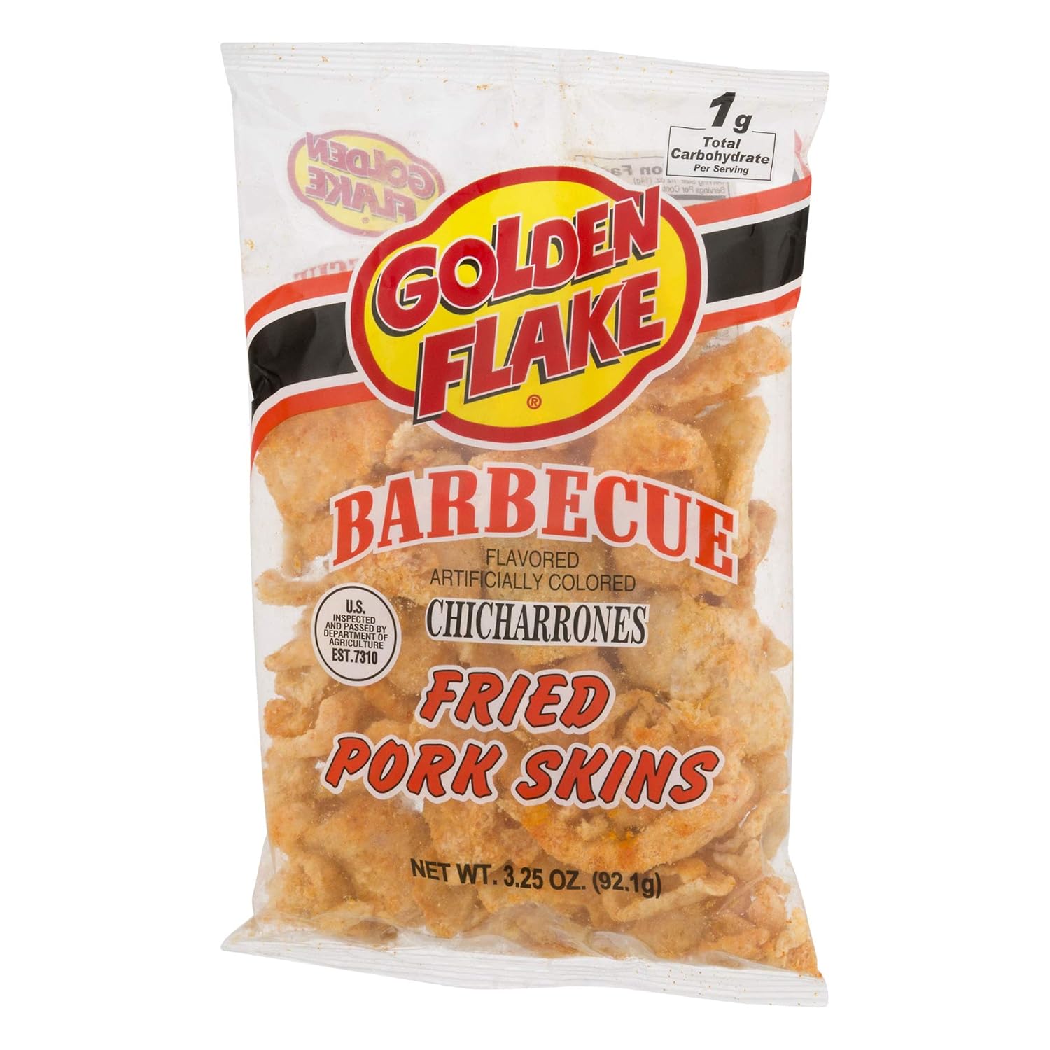 Golden Flake BBQ Pork Skins 3.50 oz (Pk 4)
