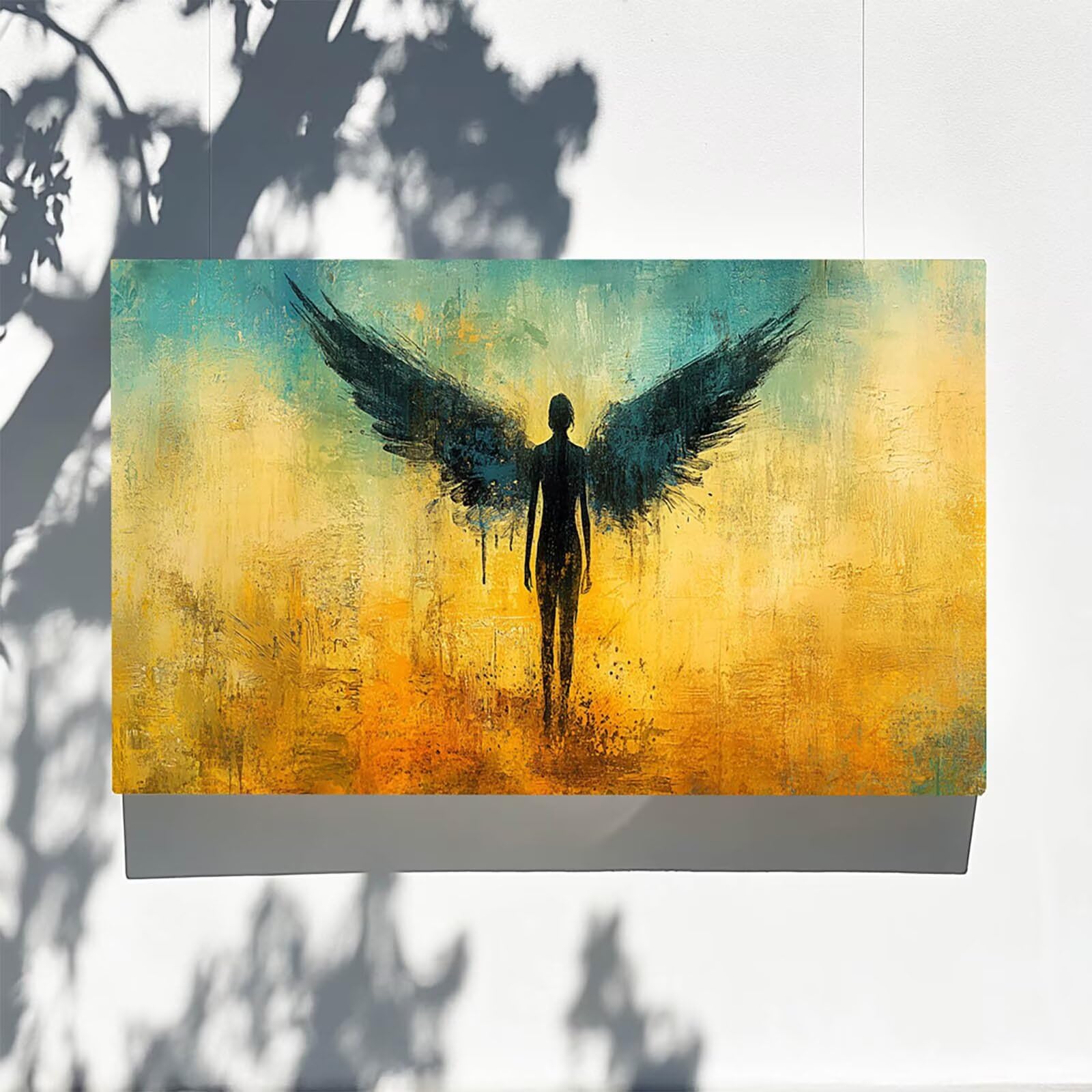 Pintar por Numeros Adultos Ángel, Pintar por Numeros Niños Kit Manualidades Adultos Abstracto Cuadros para Pintar por Numeros Pintura Acrílico, Cuadros Decoracion Salon Modernos 80X160cm 7w-M-E